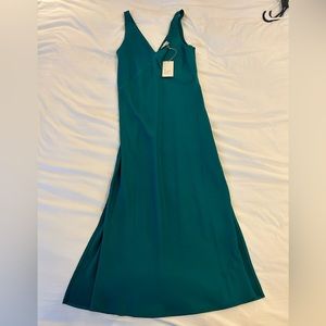 A New Day Green Slip Dress XS